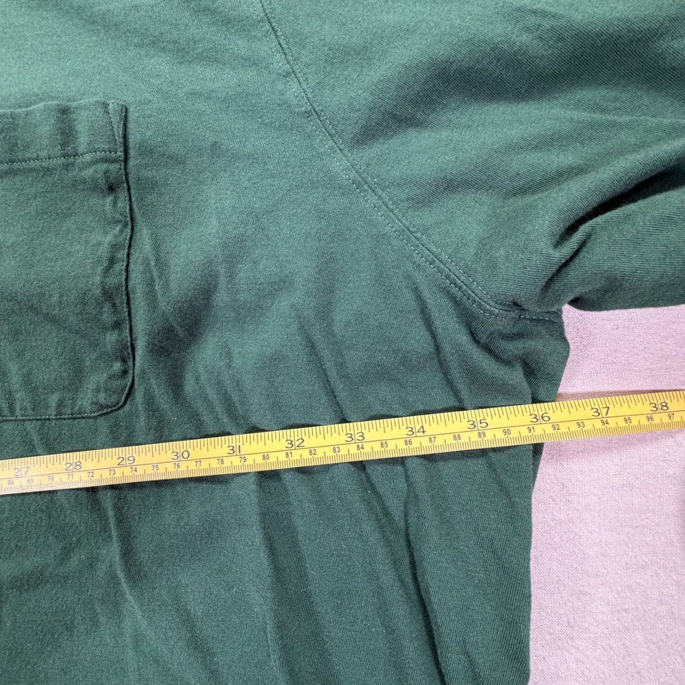 KingSize Mens T-Shirt Tall Fit Green Long Sleeve Pocket Tee 7XL‎ Tall - Picture 3 of 7